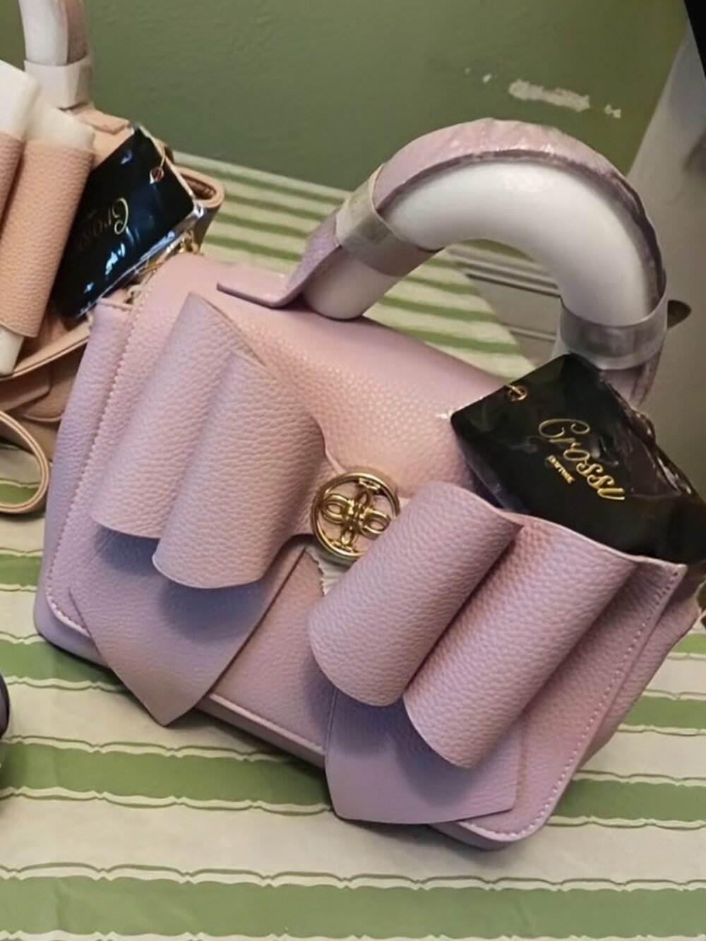 Like Dreams Crossi double bow purple crossbody handbag purse NWT